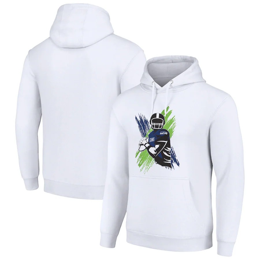 Men seattle seahawks white 2024 NFL hoodie->jacksonville jaguars->NFL Jersey
